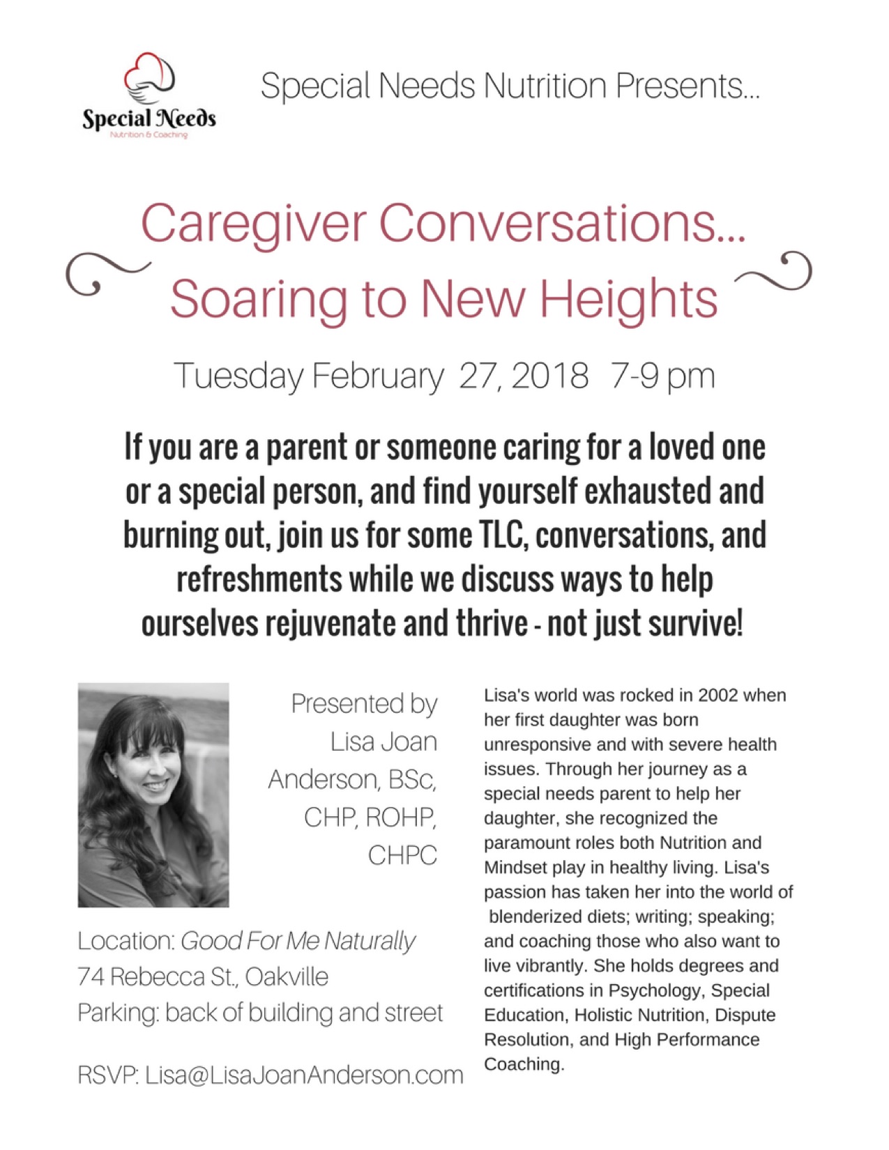 Caregiver Conversations Tue February 27, 2018